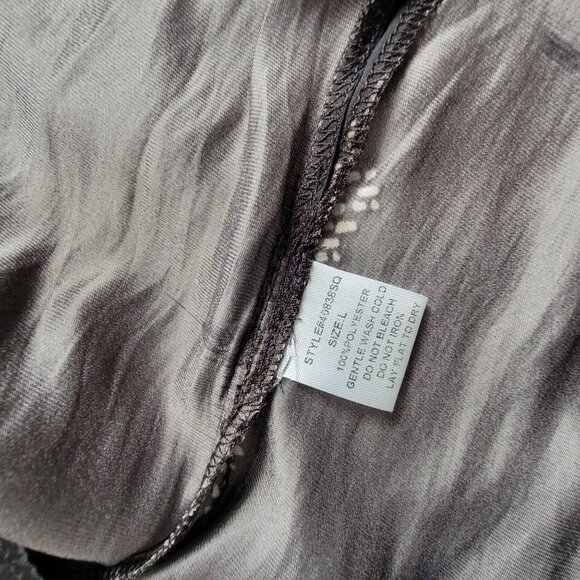 Grade & Gather Womens Black Printed V-Neck Balloon Sleeve Top Blouse Large New - Picture 9 of 9